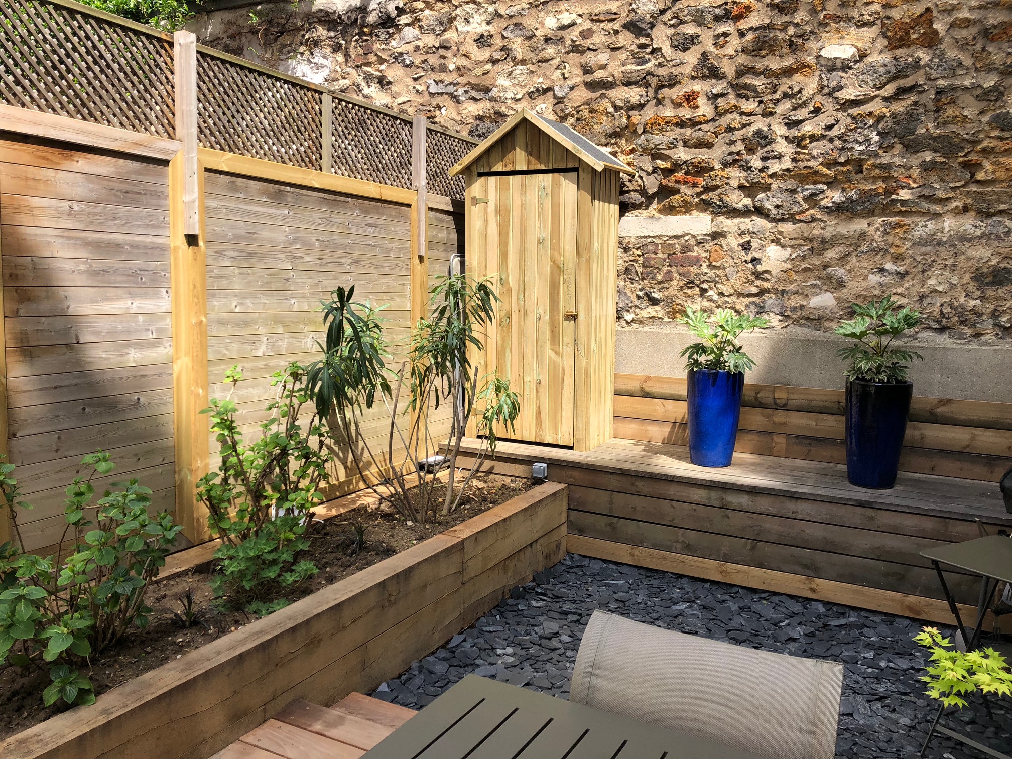 Jardinière terrasse jardin paris