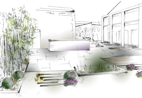 dessin de terrasse
