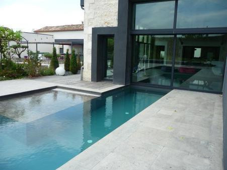 piscine design bois charente paysage